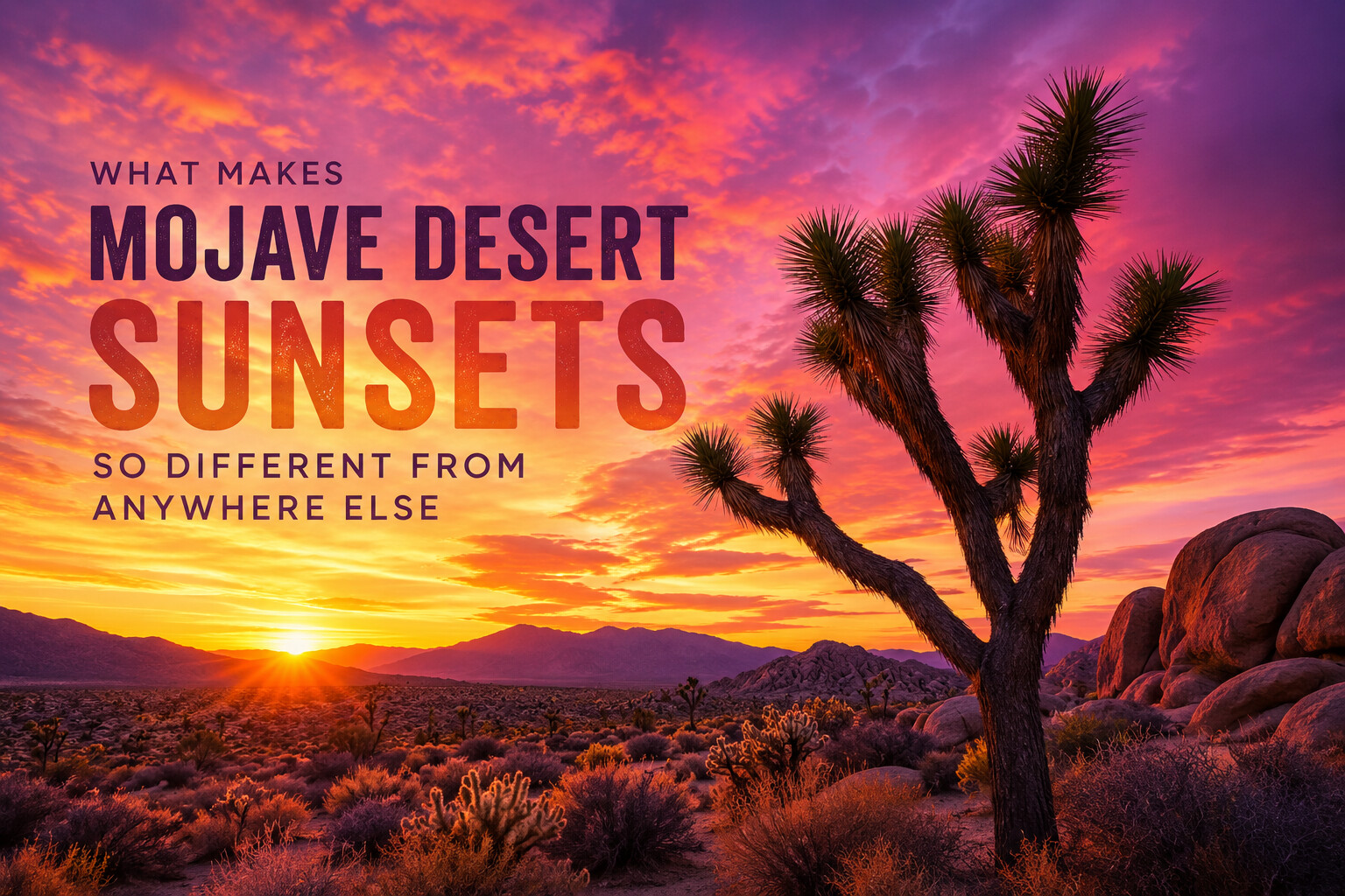 Mojave Desert Sunset