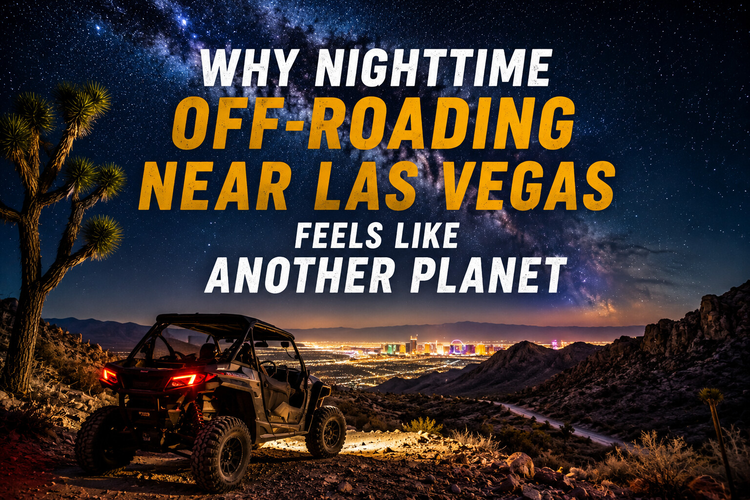 Nighttime off-roading near Las Vegas
